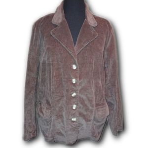 PLUS SIZE: ST. JOHN'S BAY Corduroy Jacket